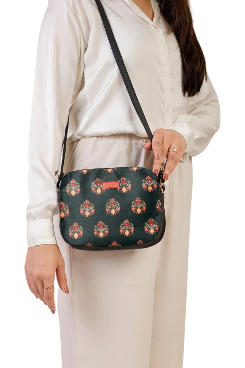 Royal Print Print Cross body bag V-246
