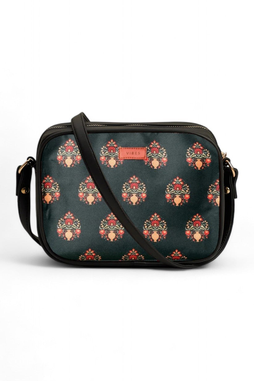 Royal Print Print Cross body bag V-246
