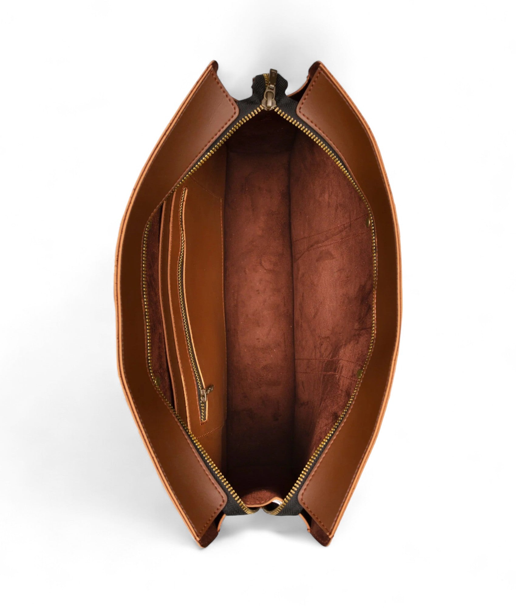 Brown laptop bag V-128