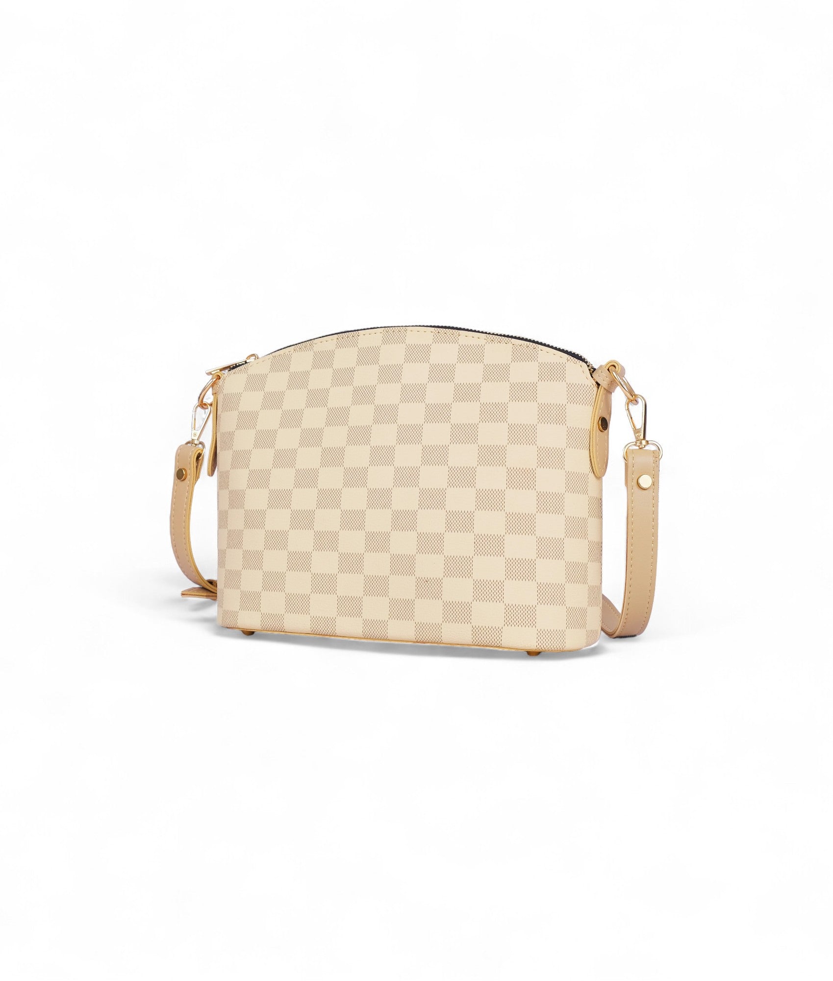Off-white Checkered tote bag with pouch V-154