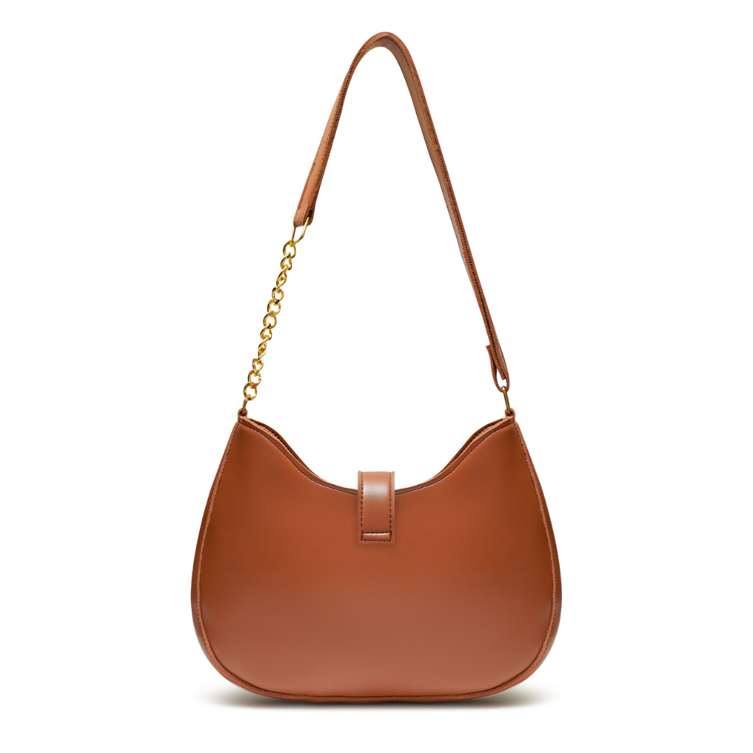 Brown Nova Strap Shoulder Bag V-0316