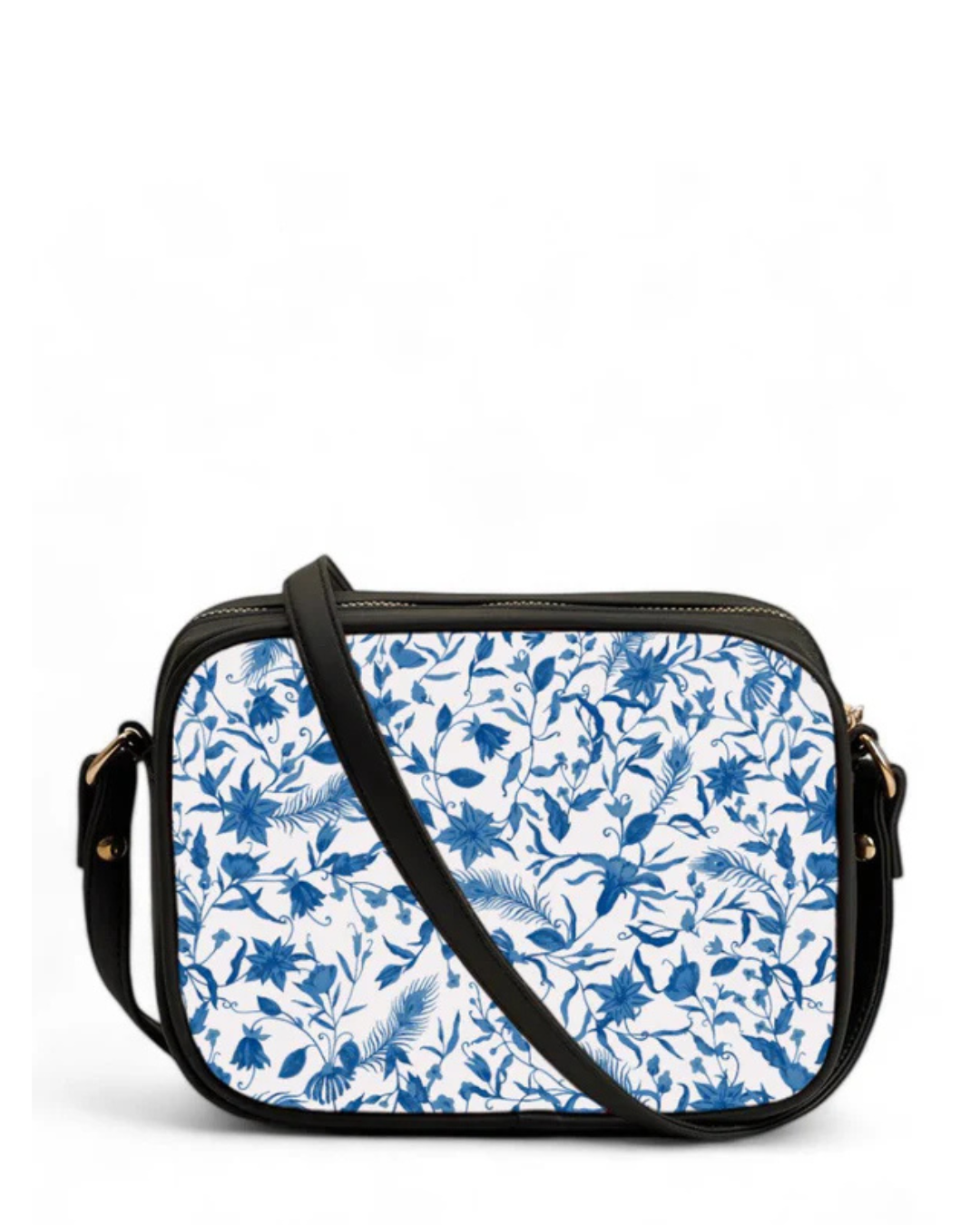 Blue Paradise Print Cross body bag V-213
