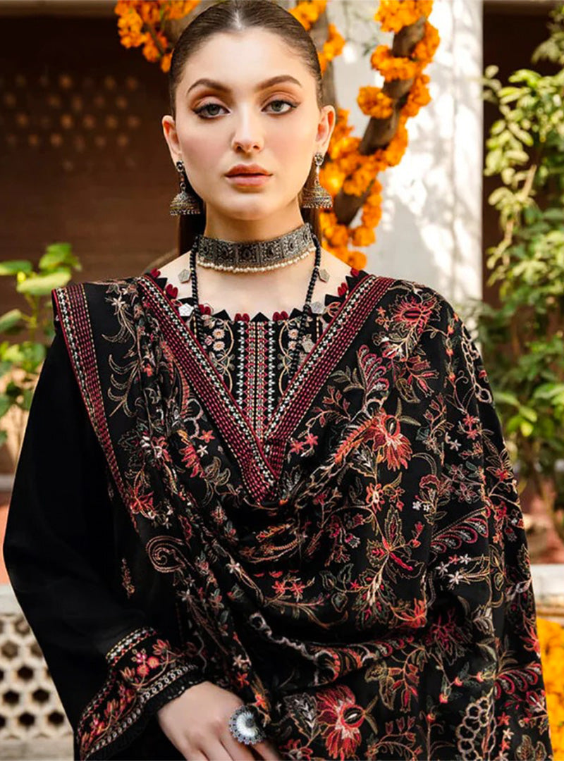 Bareeze Dhanak 3PC Embroidered With Full Embroidered Shawl-1296