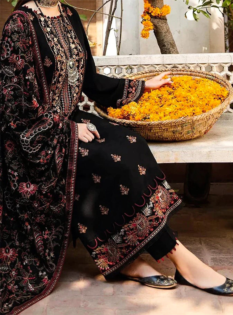 Bareeze Dhanak 3PC Embroidered With Full Embroidered Shawl-1296