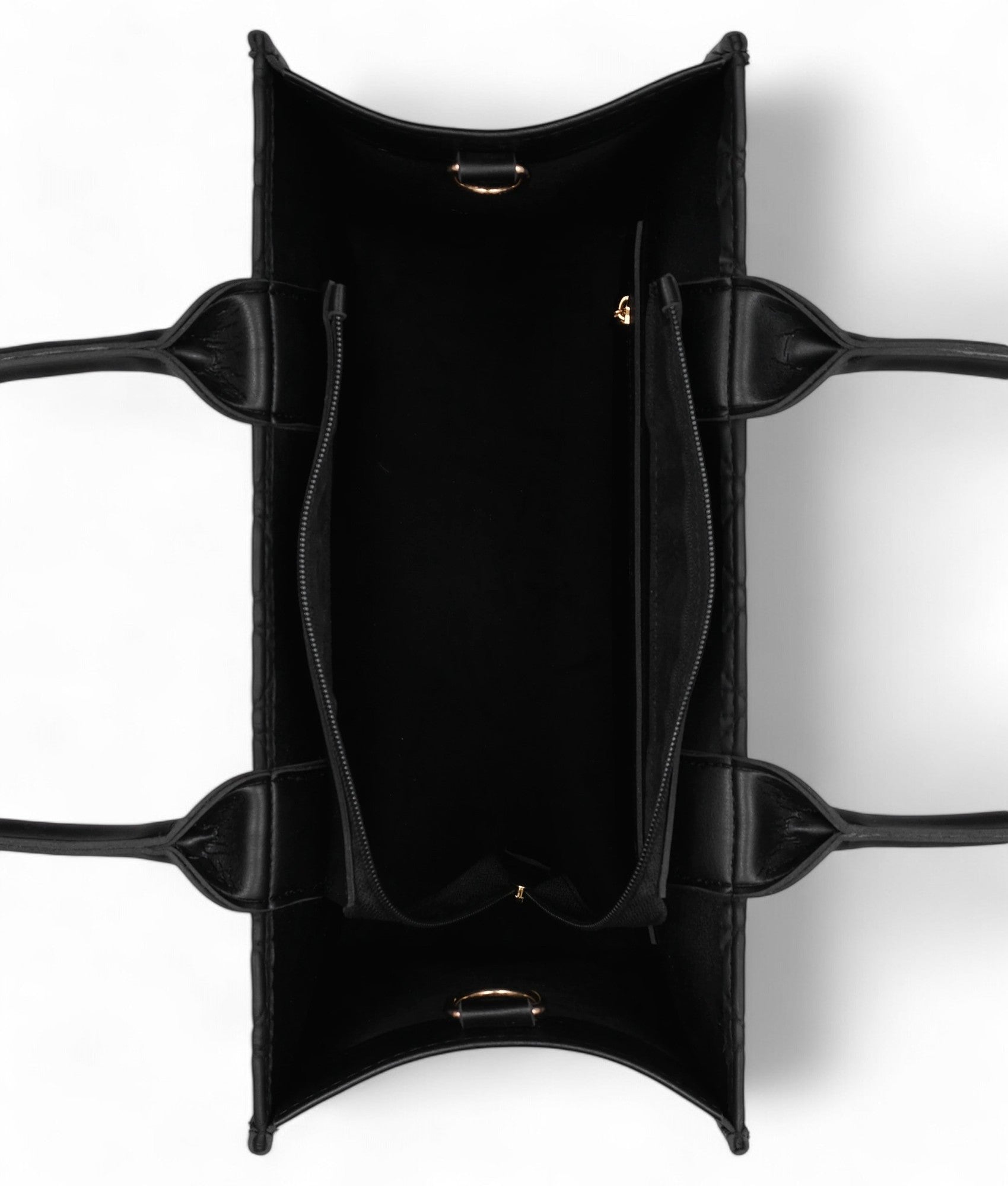 Black cube tote bag V-107