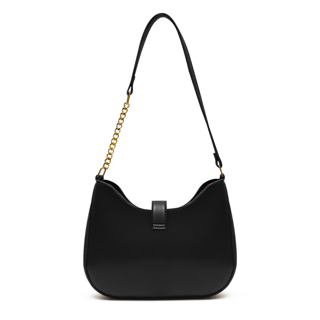 Black Nova Strap Shoulder Bag V-0317