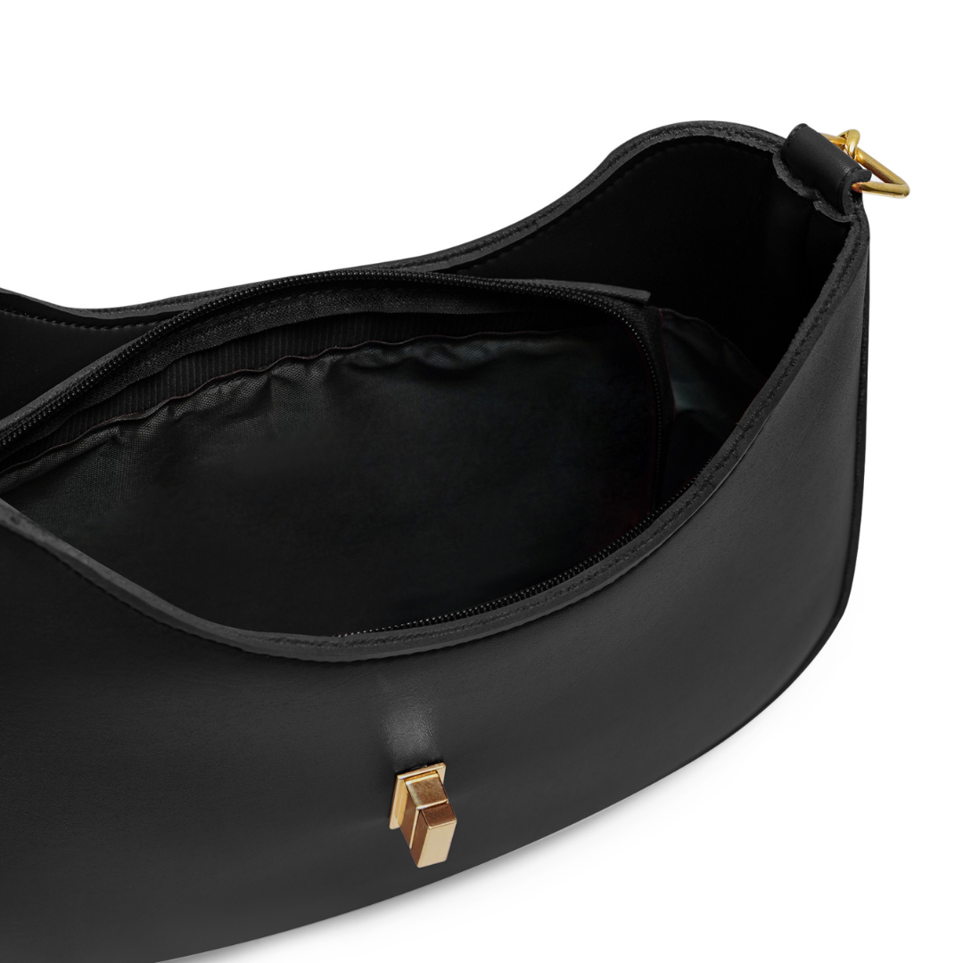 Black Nova Strap Shoulder Bag V-0317
