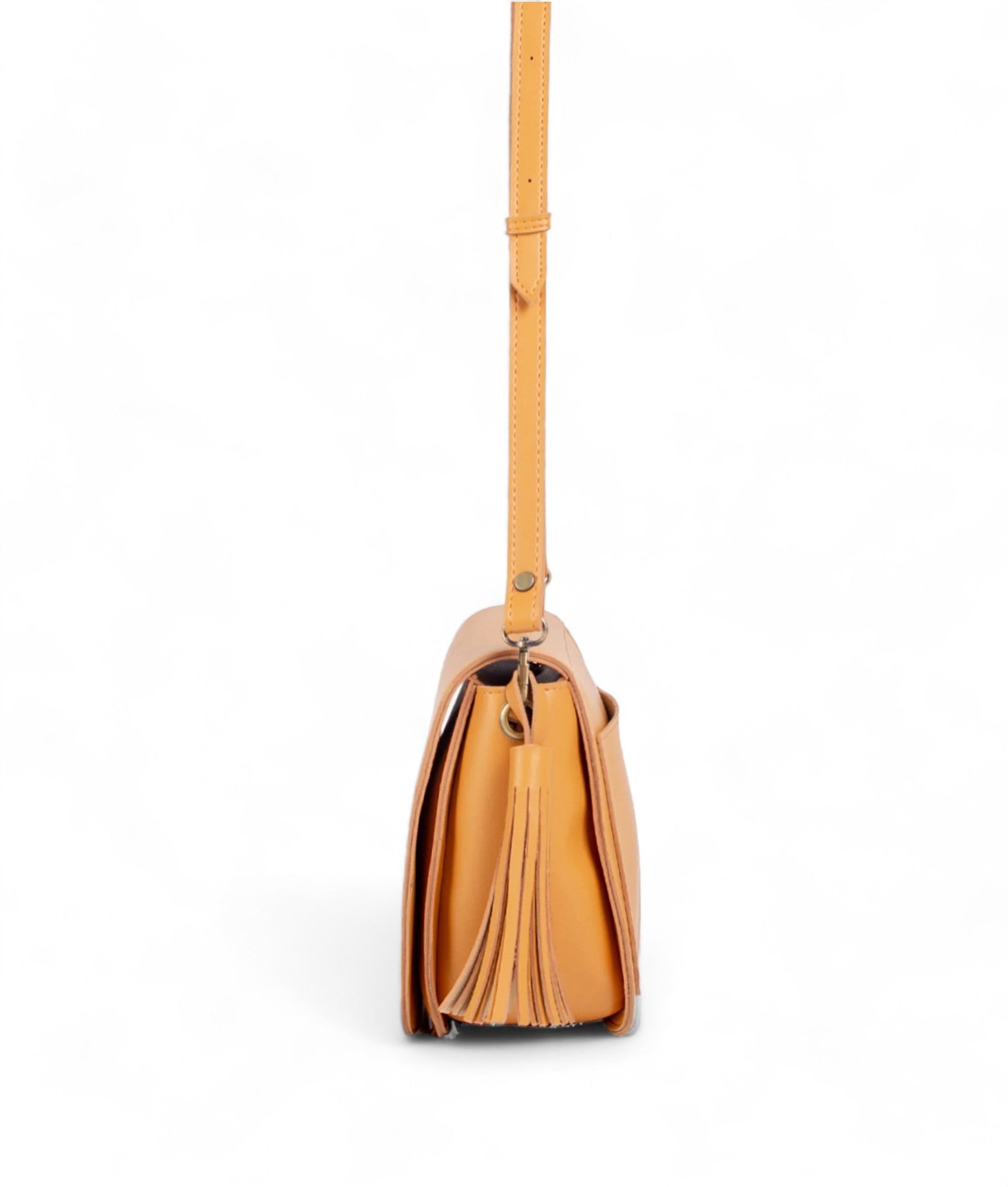 Mustard Foldover Saddle Bag V-231