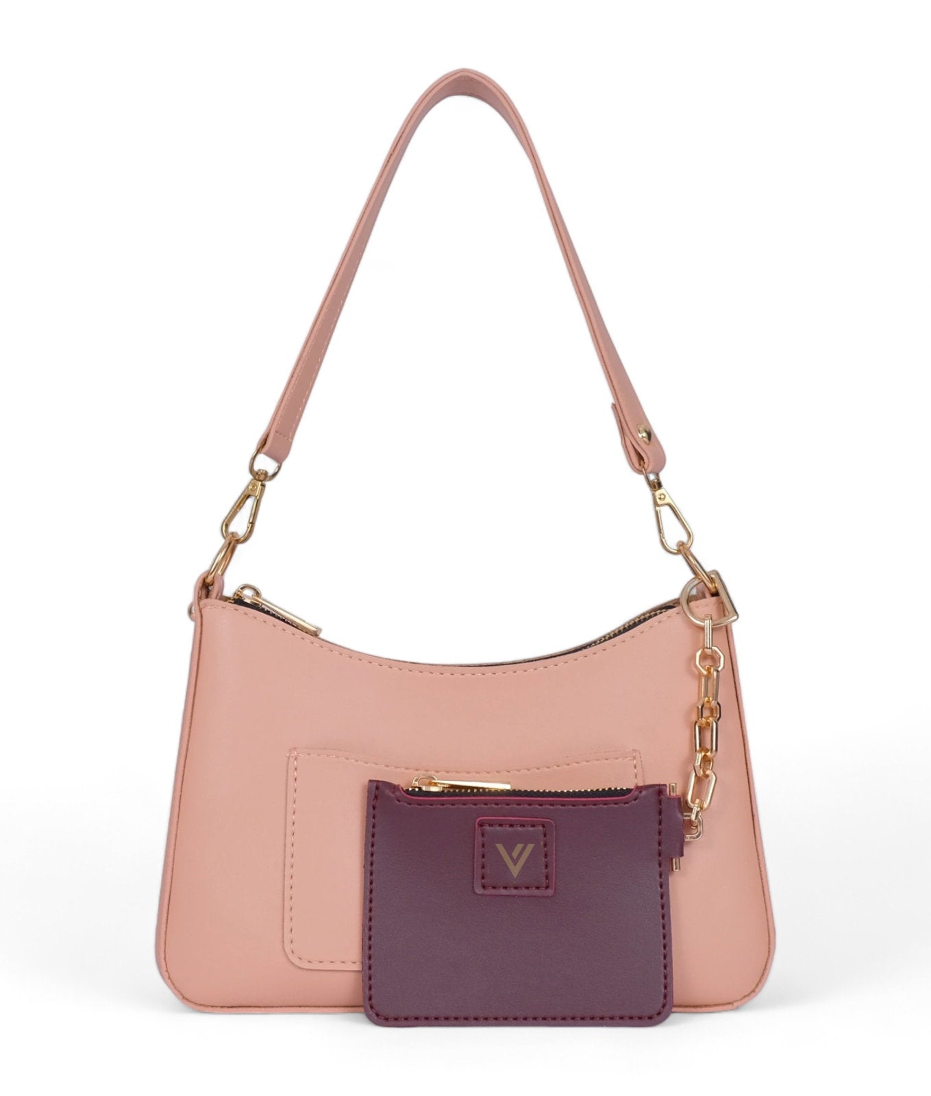 Peach Hobo Evening Bag V-239