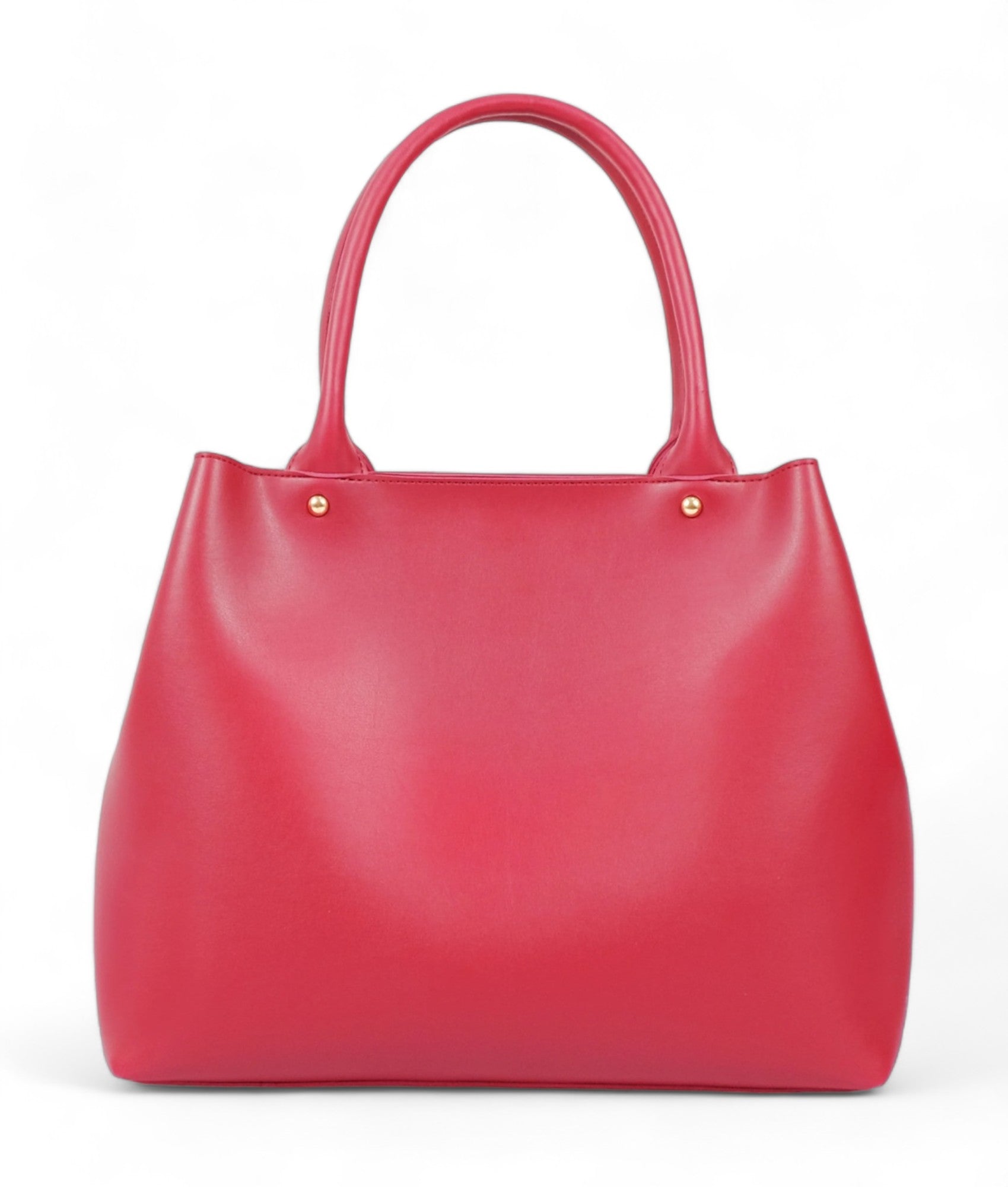 Red Zipper Tote Bag V-158