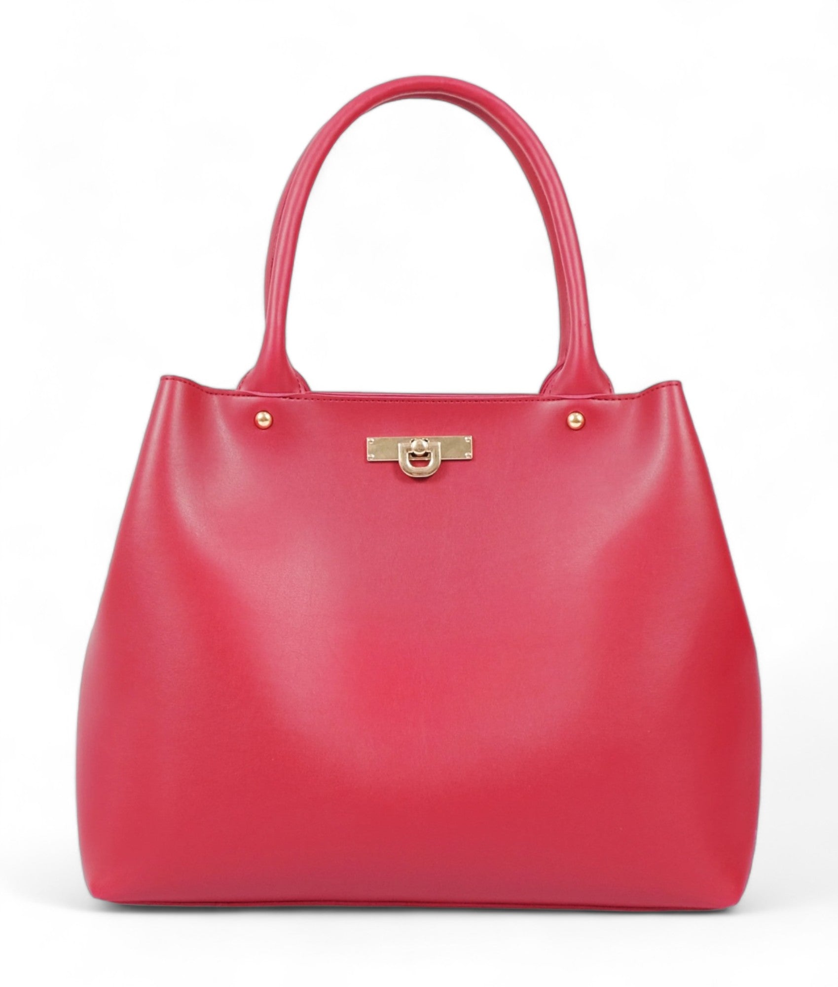 Red Zipper Tote Bag V-158