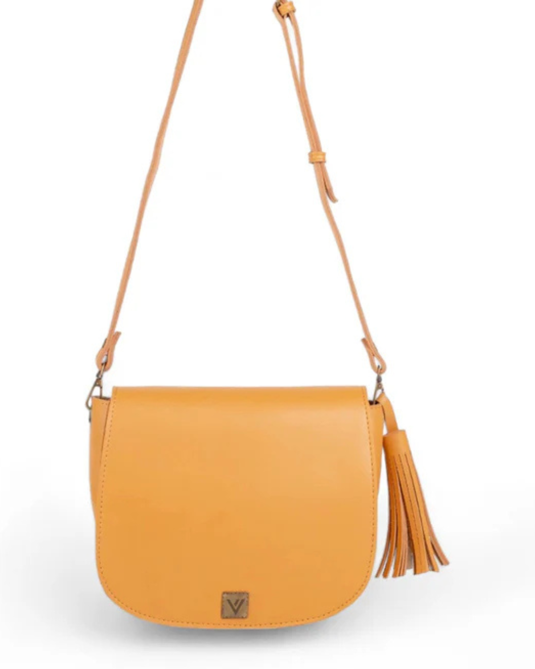 Mustard Foldover Saddle Bag V-231