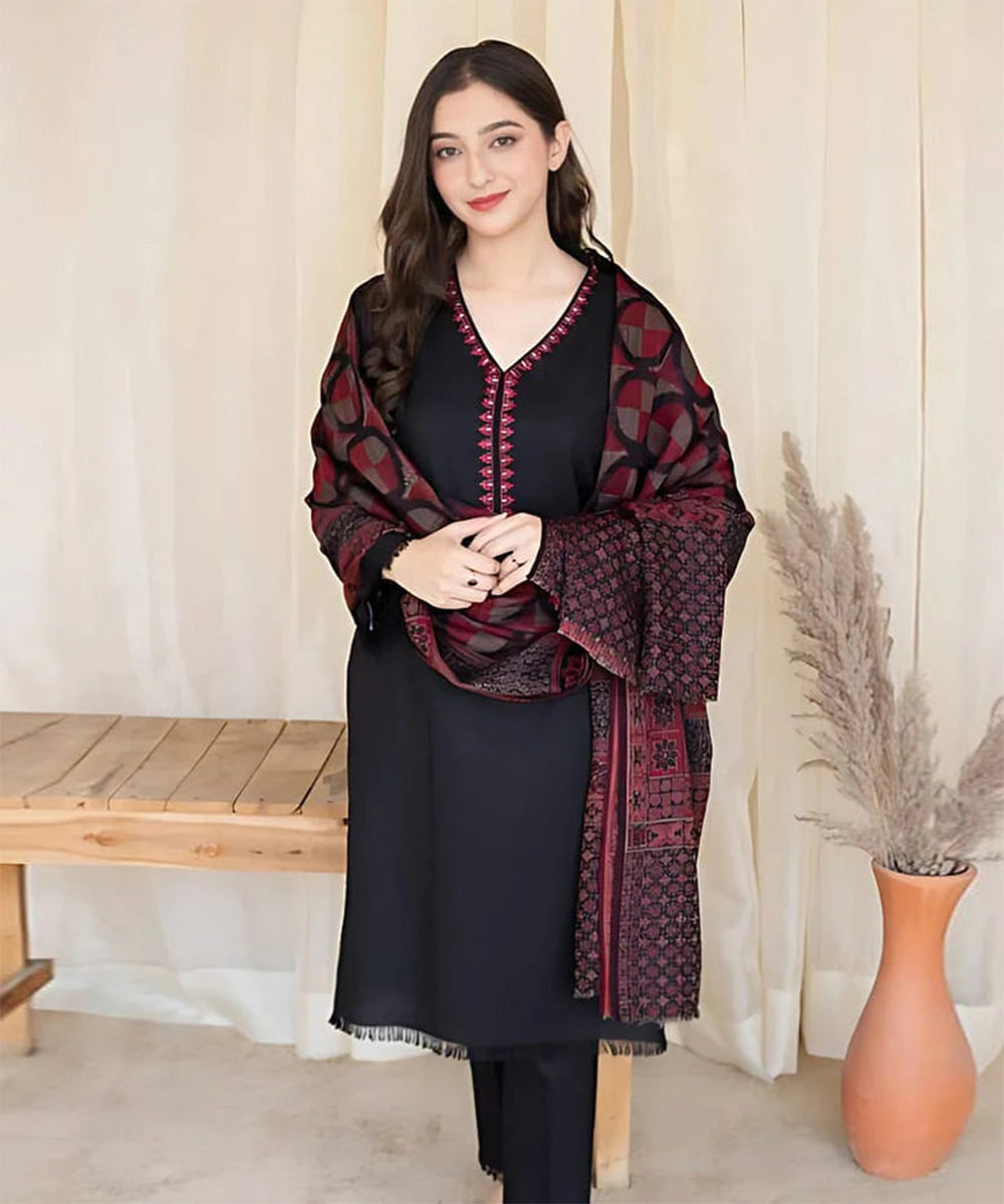 Dhanak 3PC Embroidered-622