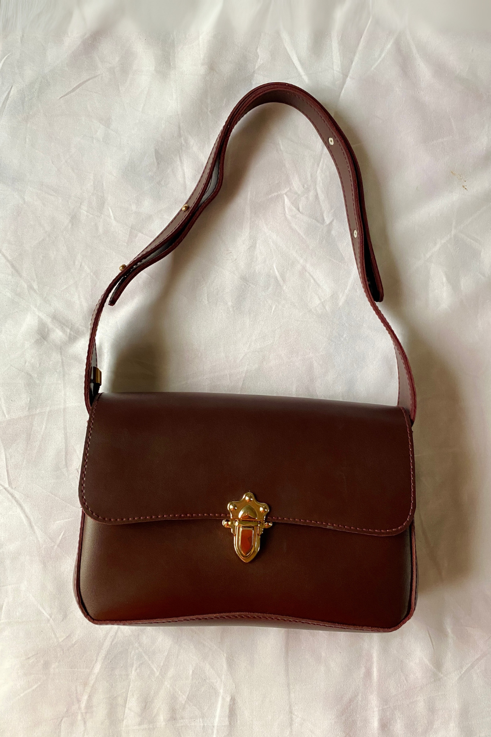 Dark Brown Dazzle Shoulder Bags V-0302