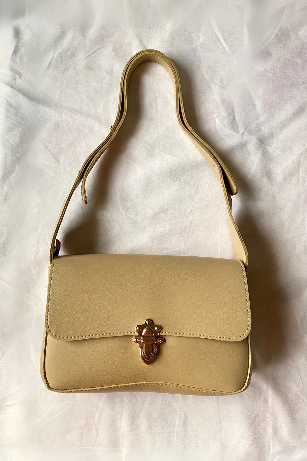Biege Dazzle Shoulder Bags V-0304
