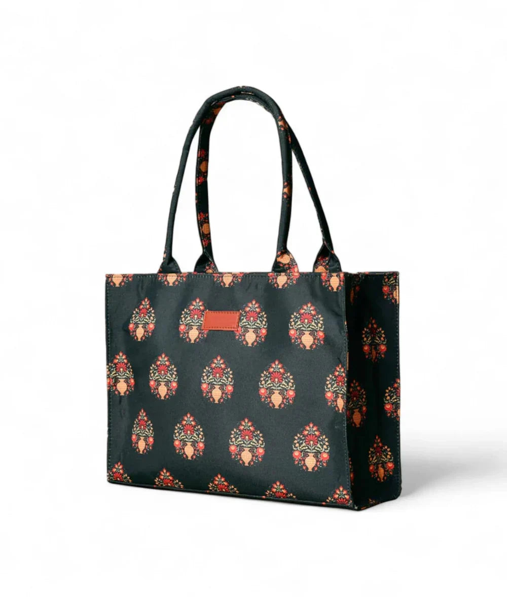 Royal Print Bag With Cross Body Bag V-245