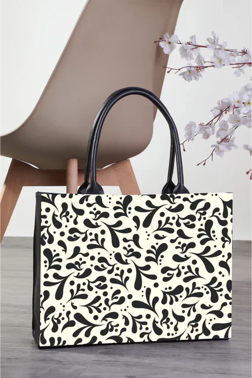 Nature Print Bag With Cross Body Bag V-235