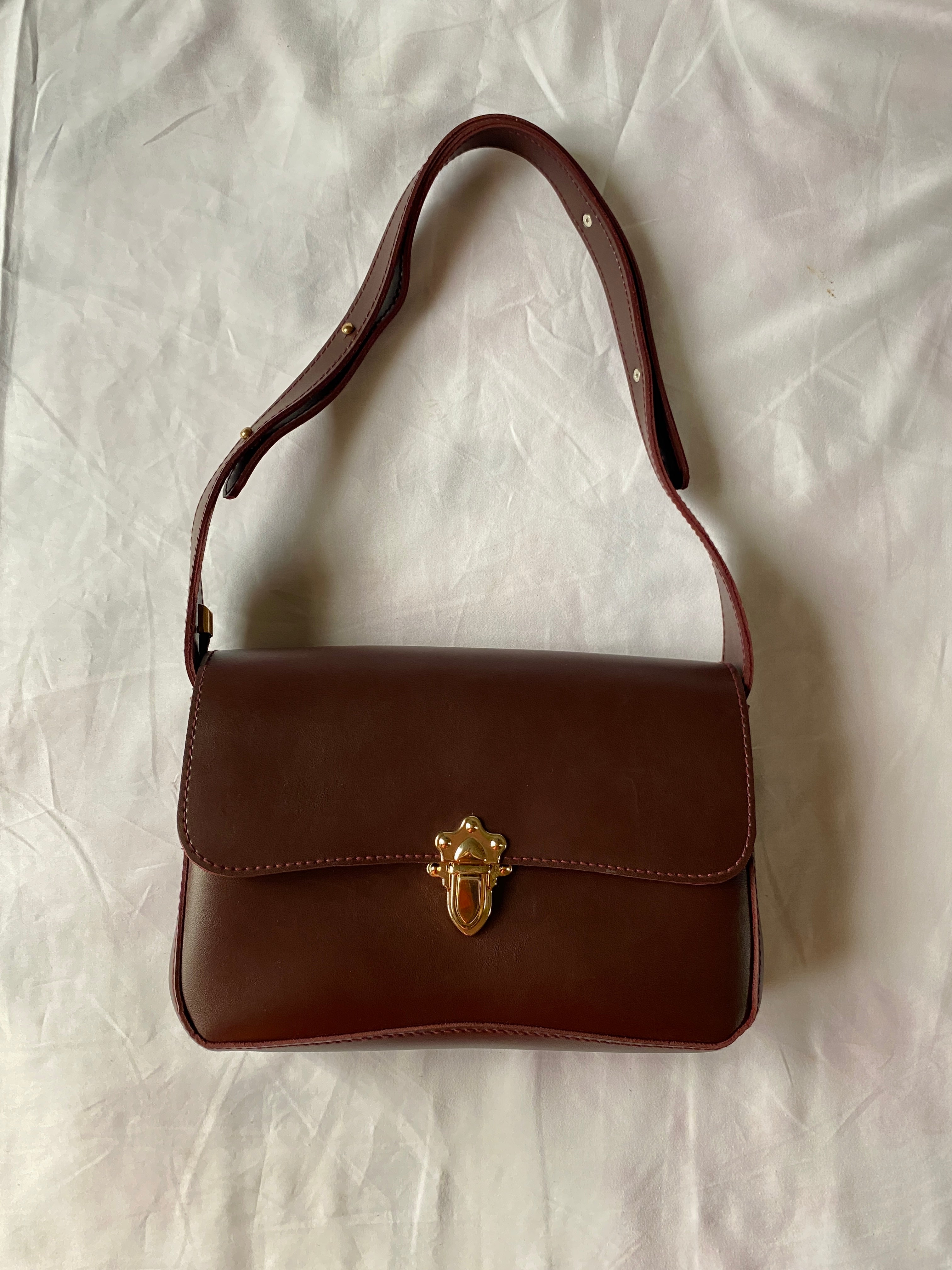 Dark Brown Dazzle Shoulder Bags V-0302